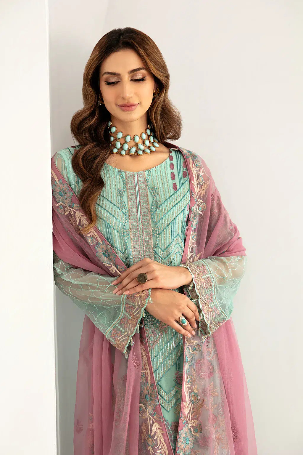 Ramsha | Rangoon Chiffon Collection | D-1107 -  Ramsha Formal - Original Designer Dress - House of Maryam