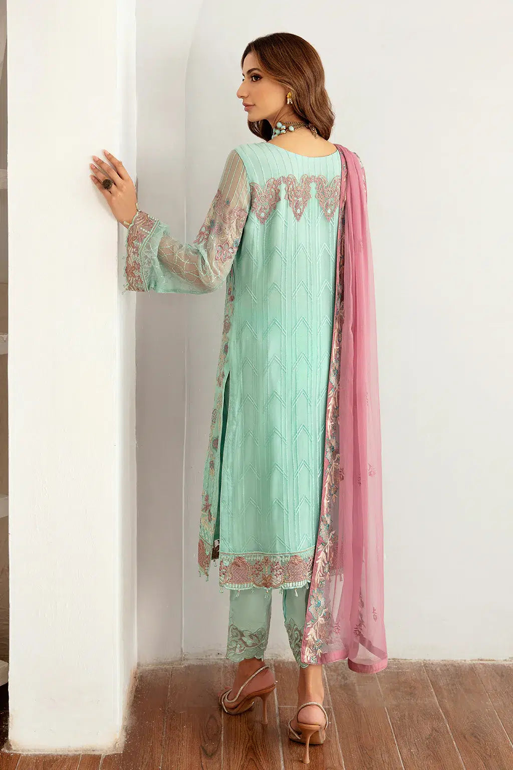 Ramsha | Rangoon Chiffon Collection | D-1107 by Designer Ramsha - House of Maryam - Pakistani Designer Ethnic Wear in {{ shop.shopifyCountryName }}