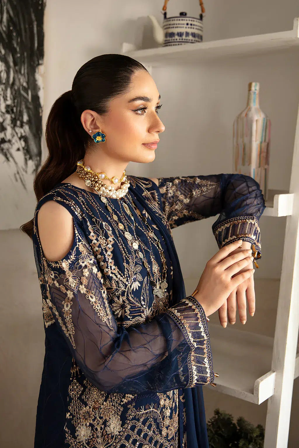 Ramsha | Rangoon Chiffon Collection | D-1111 -  Ramsha Formal - Original Designer Dress - House of Maryam
