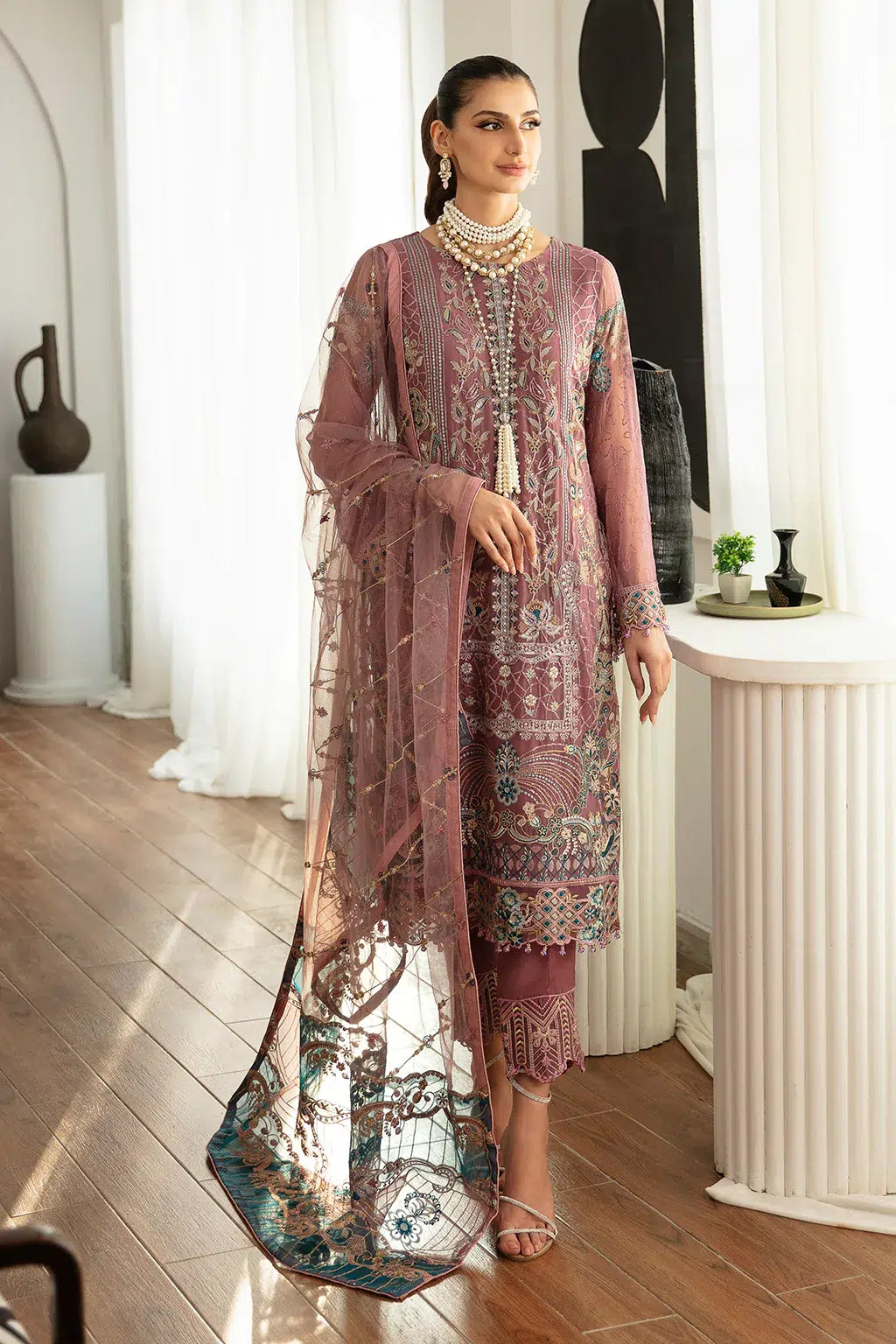 Ramsha | Rangoon Chiffon Collection | D-1102 by Designer Ramsha - House of Maryam - Pakistani Designer Ethnic Wear in {{ shop.shopifyCountryName }}