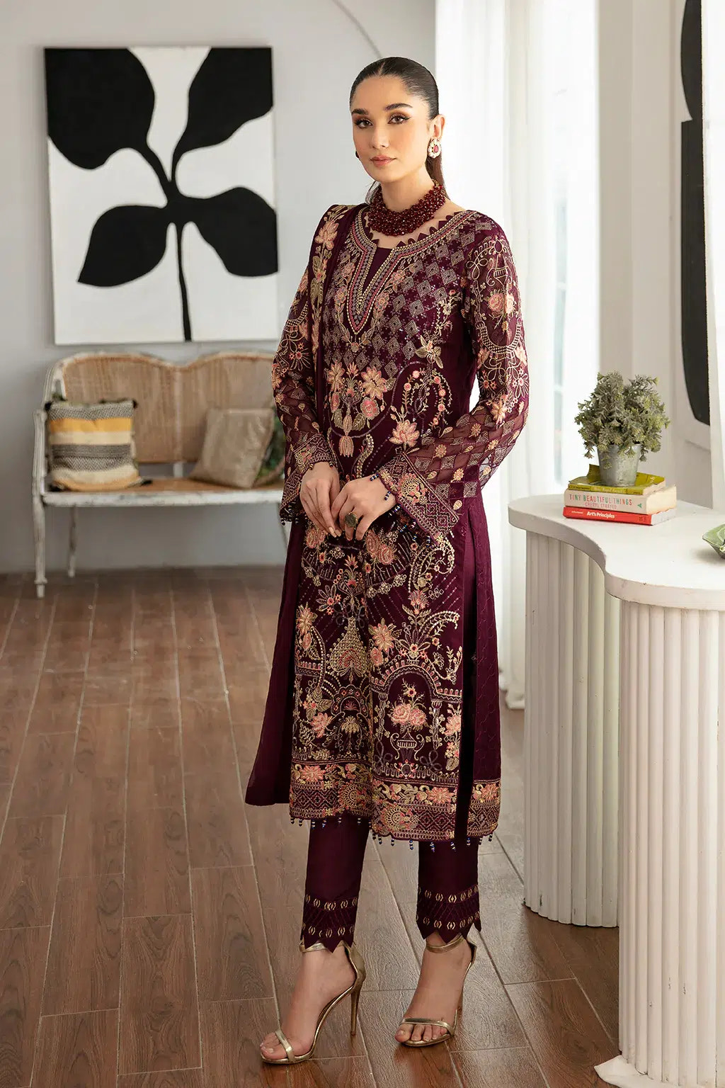 Ramsha | Rangoon Chiffon Collection | D-1104 -  Ramsha Formal - Original Designer Dress - House of Maryam