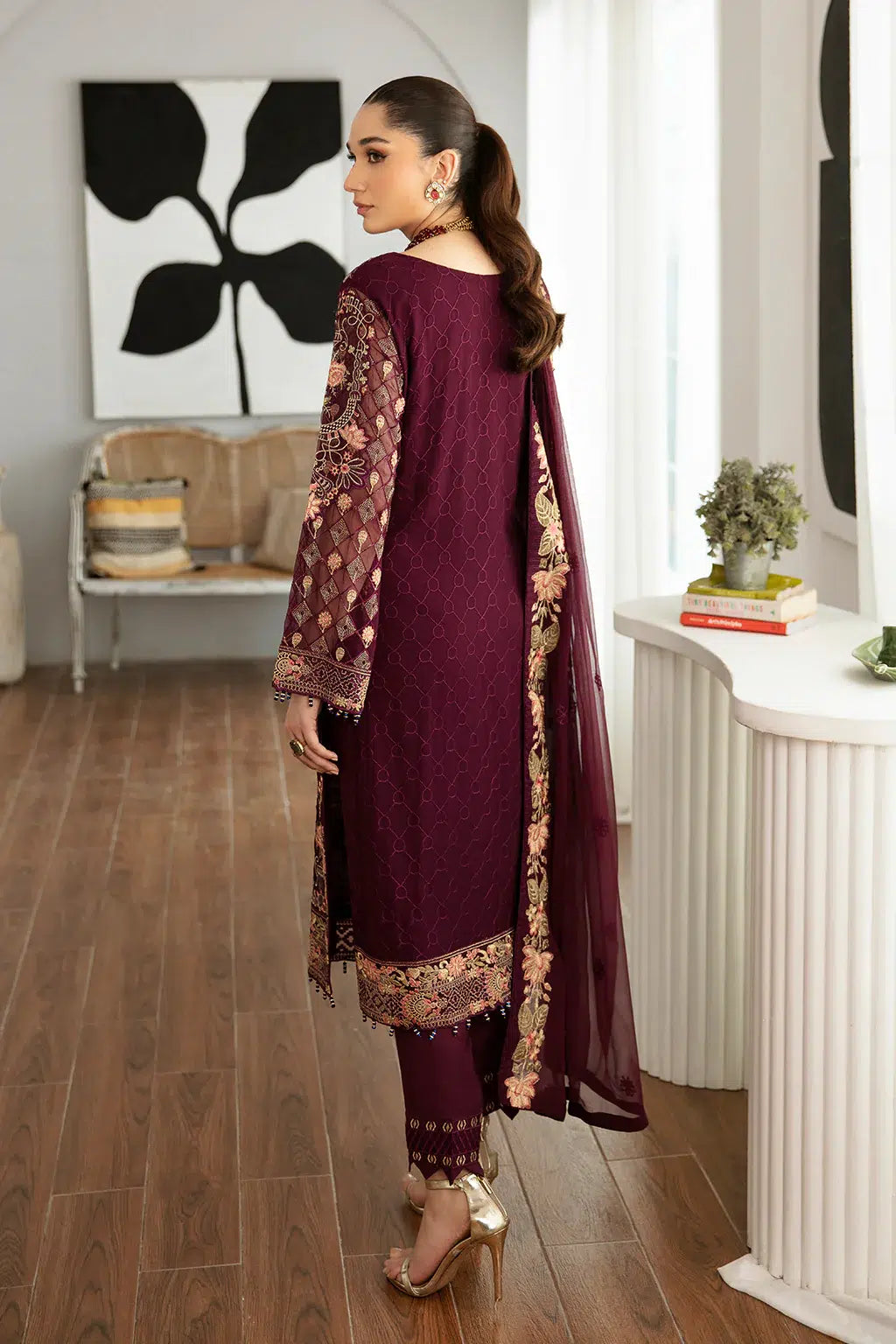 Ramsha | Rangoon Chiffon Collection | D-1104 -  Ramsha Formal - Original Designer Dress - House of Maryam