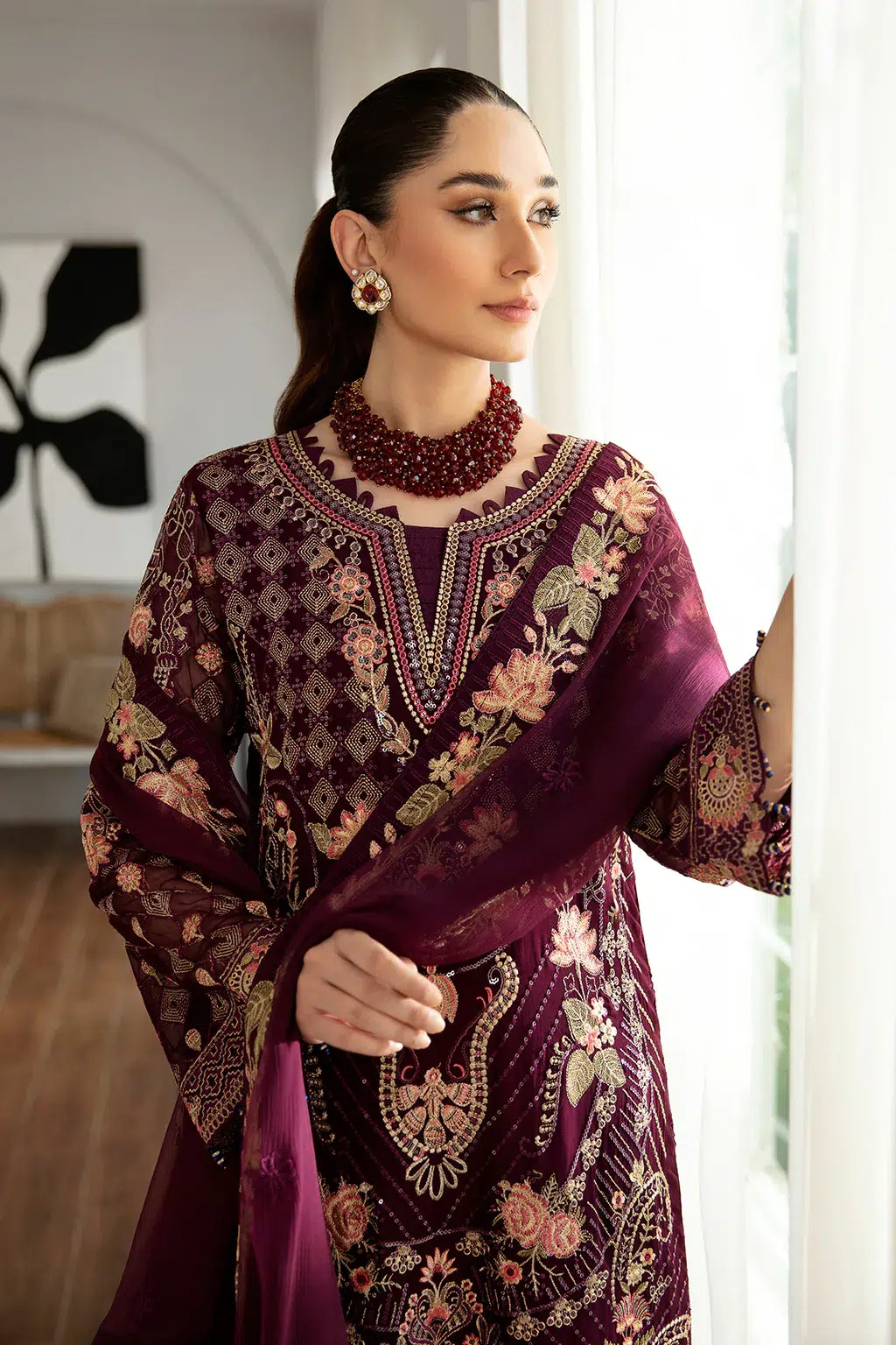Ramsha | Rangoon Chiffon Collection | D-1104 -  Ramsha Formal - Original Designer Dress - House of Maryam