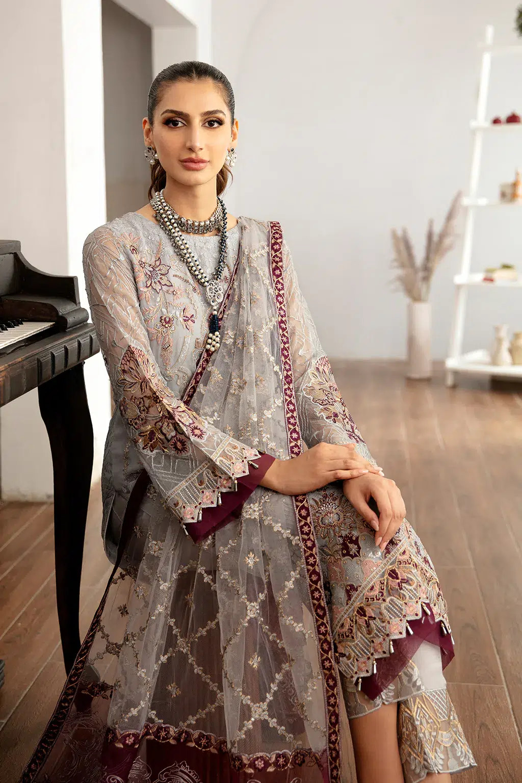 Ramsha | Rangoon Chiffon Collection | D-1109 -  Ramsha Formal - Original Designer Dress - House of Maryam