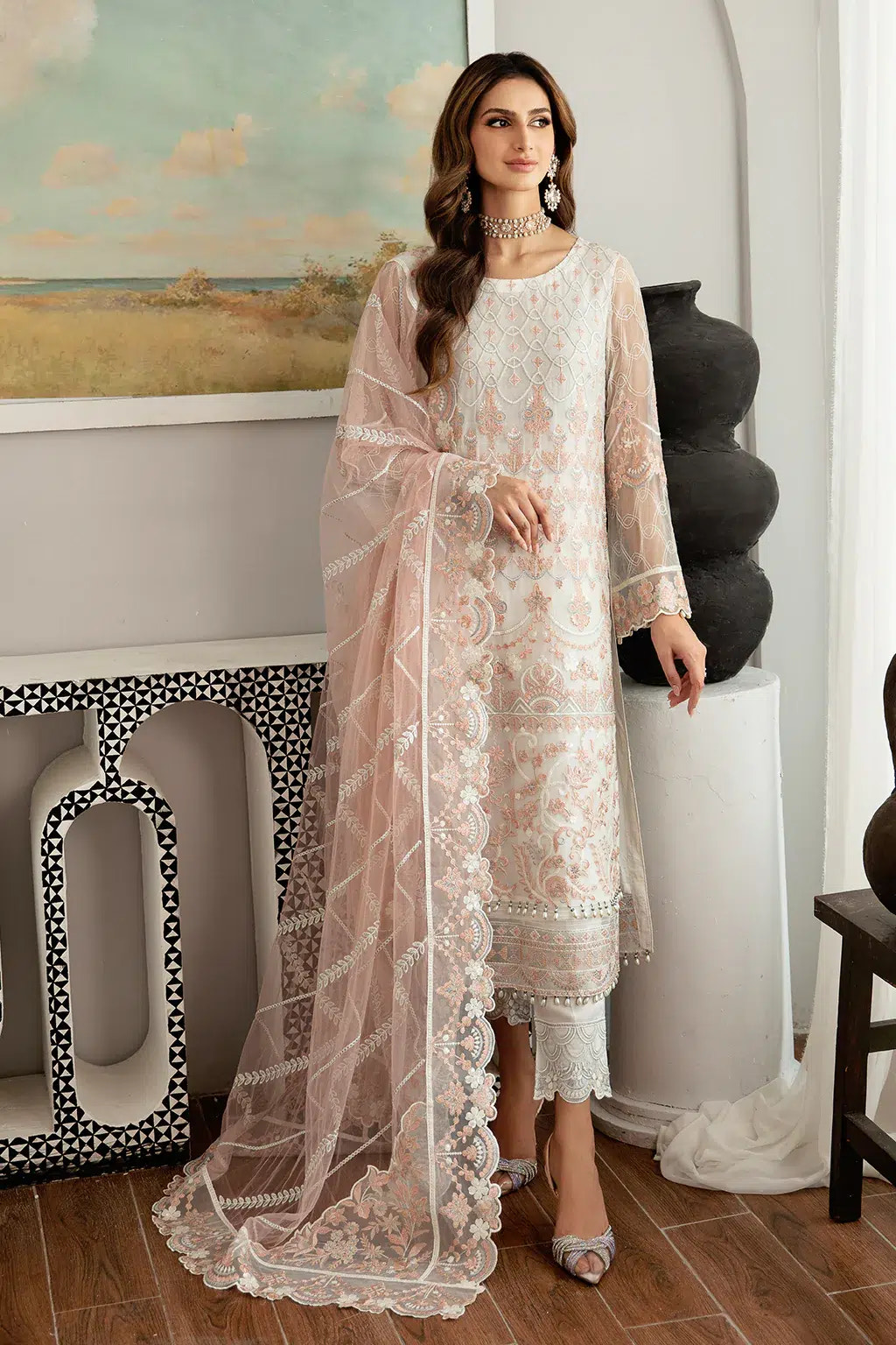 Ramsha | Rangoon Chiffon Collection | D-1103 -  Ramsha Formal - Original Designer Dress - House of Maryam