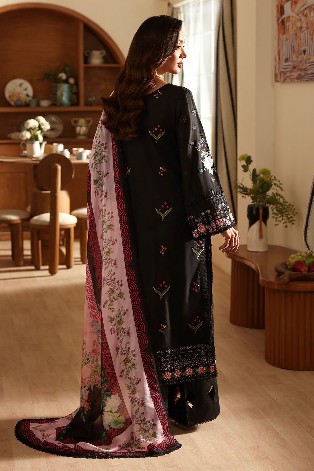 Ramsha | Riwayat Collection | Y-1402-Brand:Ramsha-Type:Ladies Clothes-Black-Lawn-House of Maryam- Buy in UK, USA
