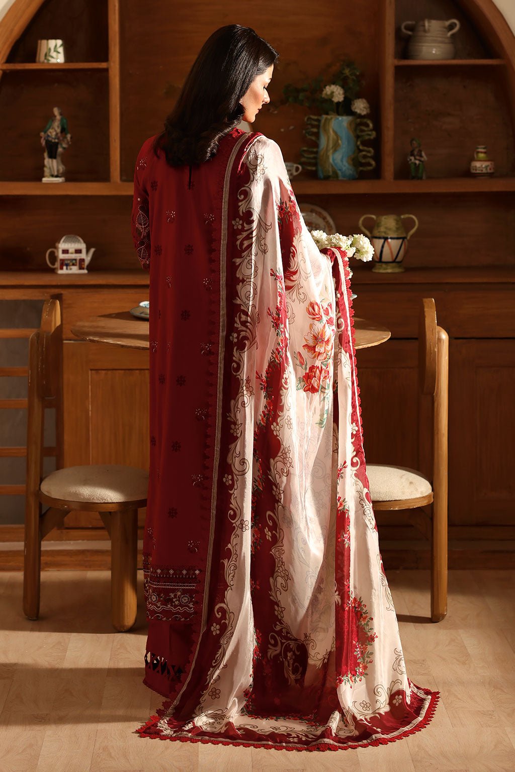 Ramsha | Riwayat Collection | Y-1403-Brand:Ramsha-Type:Ladies Clothes-Red-Lawn-House of Maryam- Buy in UK, USA