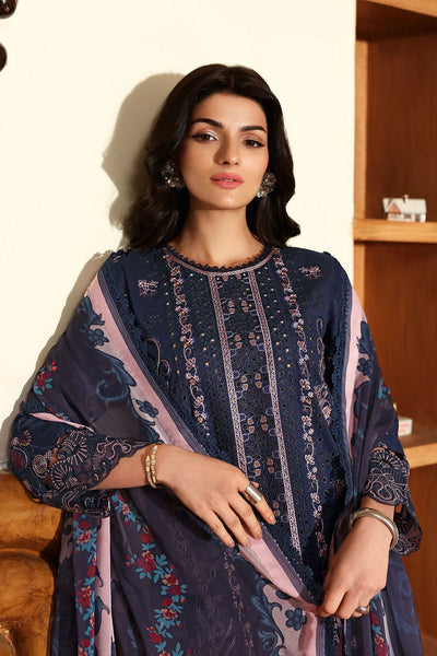 Ramsha | Riwayat Collection | Y-1404-Brand:Ramsha-Type:Ladies Clothes-Midnight Blue-Lawn-House of Maryam- Buy in UK, USA