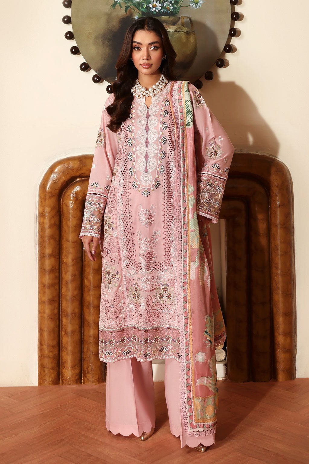 Ramsha | Riwayat Collection | Y-1406-Brand:Ramsha-Type:Ladies Clothes-Pink-Lawn-House of Maryam- Buy in UK, USA