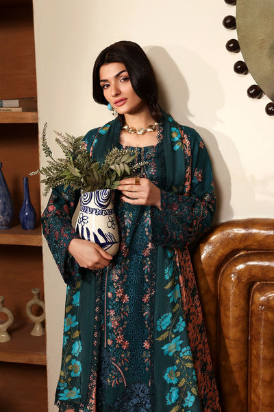 Ramsha | Riwayat Collection | Y-1407-Brand:Ramsha-Type:Ladies Clothes-Teal Green-Lawn-House of Maryam- Buy in UK, USA