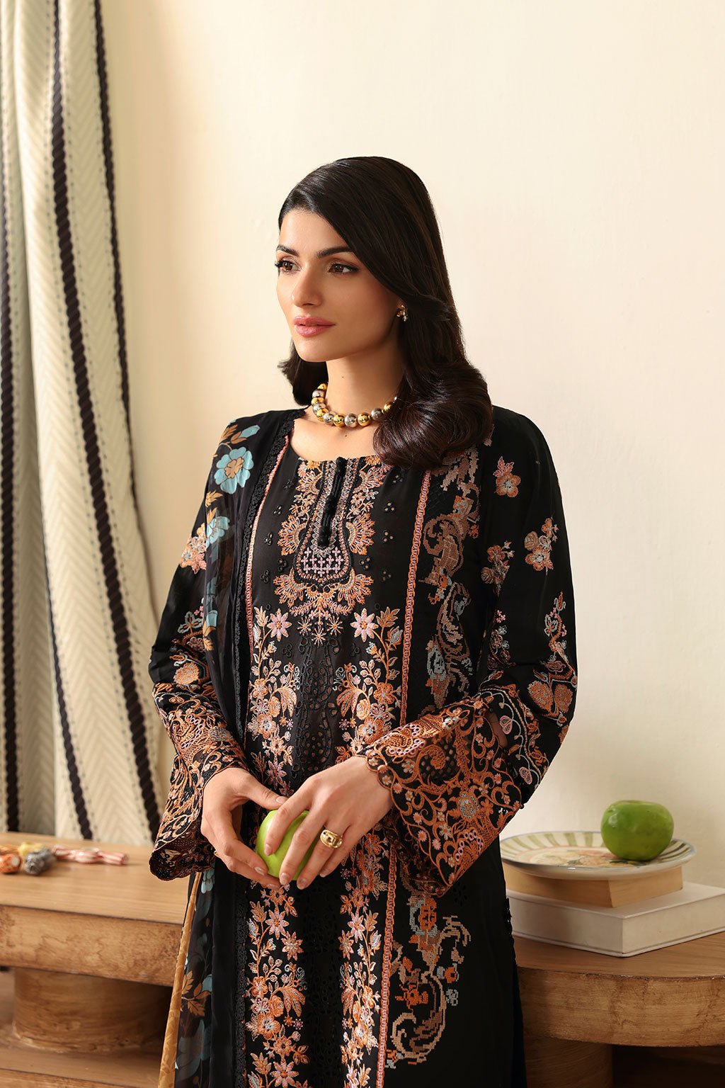 Ramsha | Riwayat Collection | Y-1408-Brand:Ramsha-Type:Ladies Clothes-Black-Lawn-House of Maryam- Buy in UK, USA