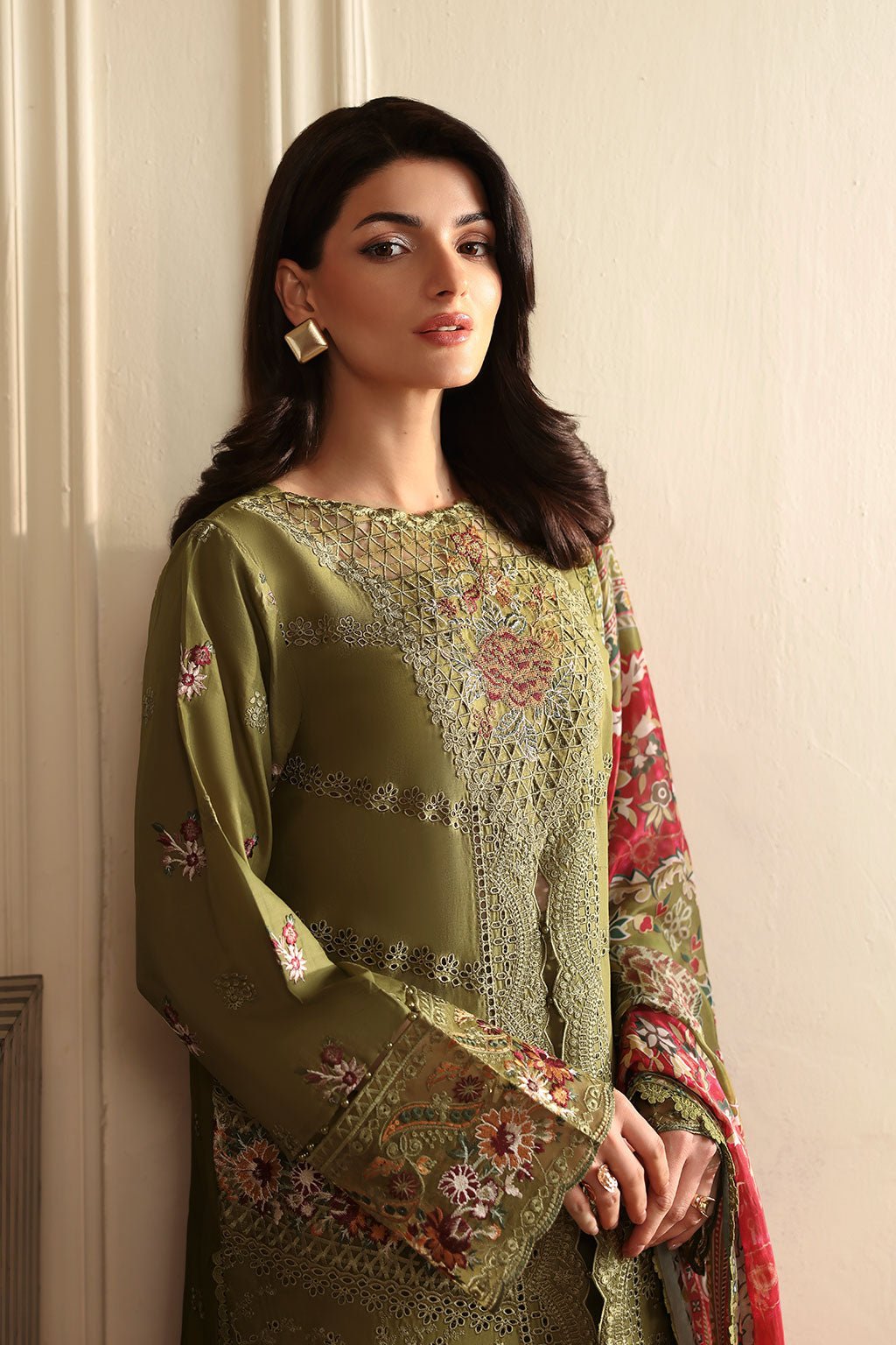 Ramsha | Riwayat Collection | Y-1410-Brand:Ramsha-Type:Ladies Clothes-Mehndi-Lawn-House of Maryam- Buy in UK, USA