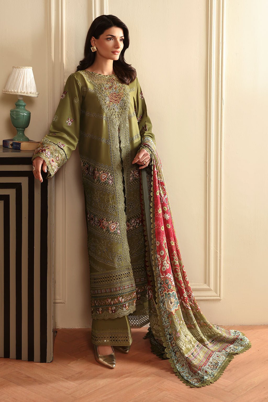 Ramsha | Riwayat Collection | Y-1410-Brand:Ramsha-Type:Ladies Clothes-Mehndi-Lawn-House of Maryam- Buy in UK, USA