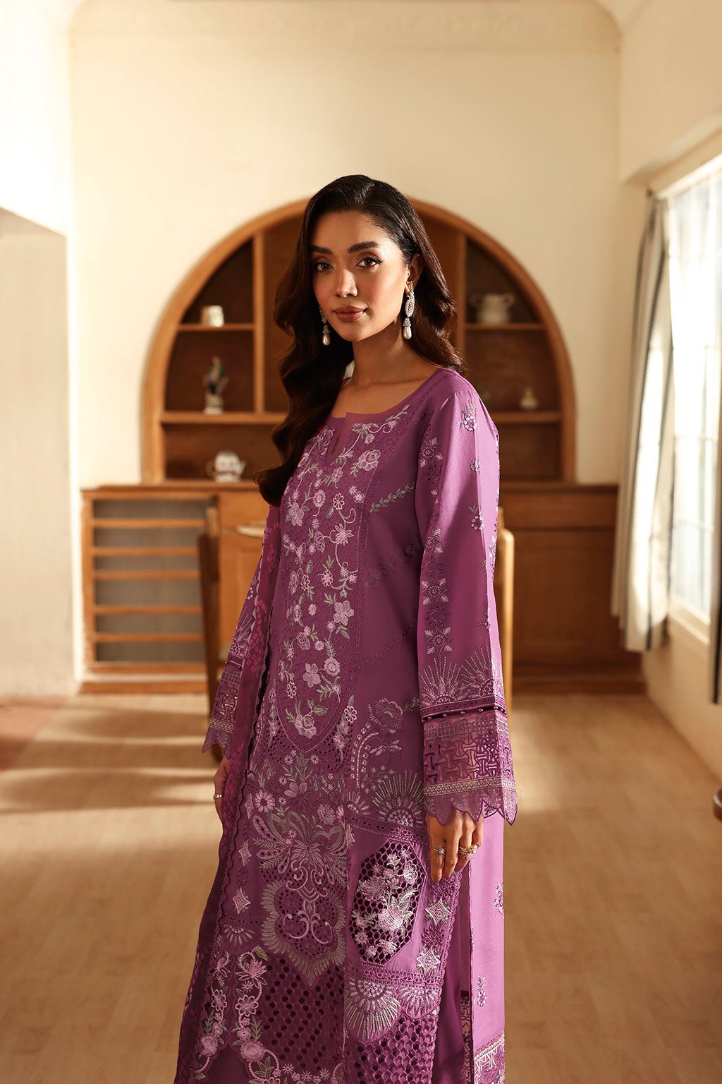 Ramsha | Riwayat Collection | Y-1412-Brand:Ramsha-Type:Ladies Clothes-Plum-Lawn-House of Maryam- Buy in UK, USA