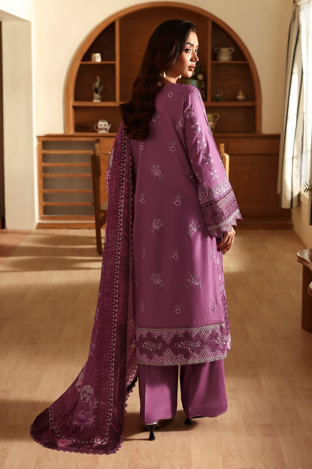 Ramsha | Riwayat Collection | Y-1412-Brand:Ramsha-Type:Ladies Clothes-Plum-Lawn-House of Maryam- Buy in UK, USA
