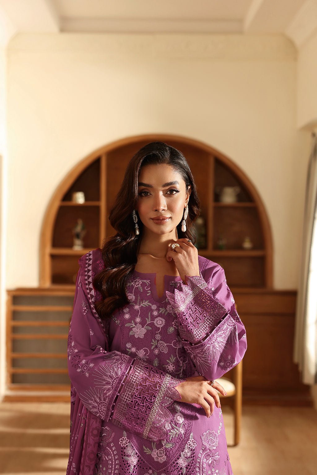 Ramsha | Riwayat Collection | Y-1412-Brand:Ramsha-Type:Ladies Clothes-Plum-Lawn-House of Maryam- Buy in UK, USA
