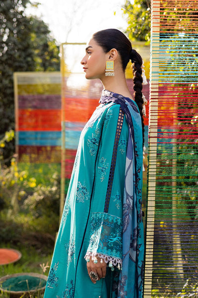 Ramsha | Riwayat Lawn Collection | Y-1201-Brand:Ramsha-Type:Ladies Clothes-Teal-Lawn-House of Maryam- Buy in UK, USA