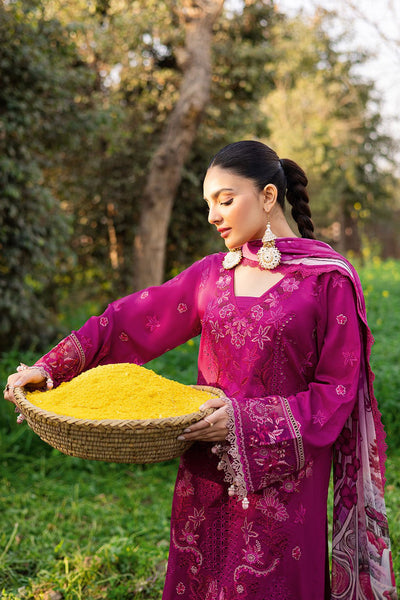 Ramsha | Riwayat Lawn Collection | Y-1202-Brand:Ramsha-Type:Ladies Clothes-Magenta-Lawn-House of Maryam- Buy in UK, USA