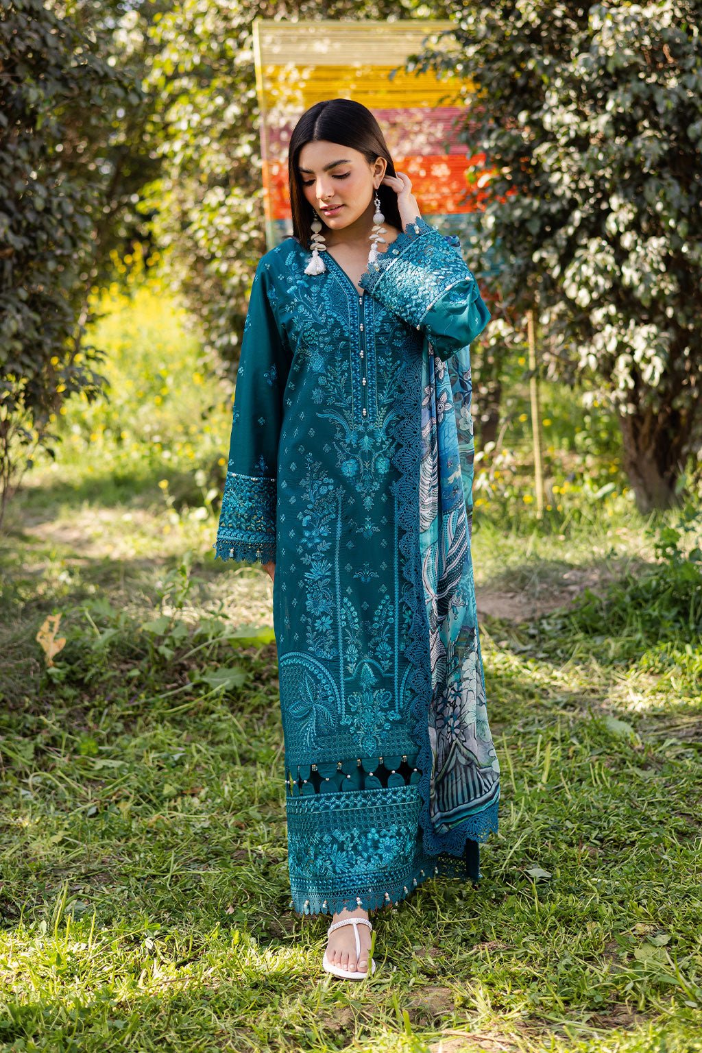 Ramsha | Riwayat Lawn Collection | Y-1206-Brand:Ramsha-Type:Ladies Clothes-Sea Green-Lawn-House of Maryam- Buy in UK, USA