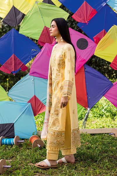 Ramsha | Riwayat Lawn Collection | Y-1207-Brand:Ramsha-Type:Ladies Clothes-Yellow-Lawn-House of Maryam- Buy in UK, USA