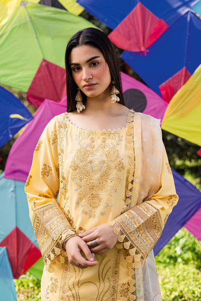 Ramsha | Riwayat Lawn Collection | Y-1207-Brand:Ramsha-Type:Ladies Clothes-Yellow-Lawn-House of Maryam- Buy in UK, USA