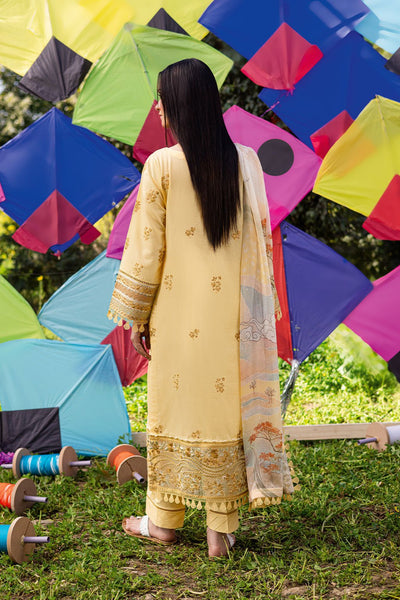Ramsha | Riwayat Lawn Collection | Y-1207-Brand:Ramsha-Type:Ladies Clothes-Yellow-Lawn-House of Maryam- Buy in UK, USA