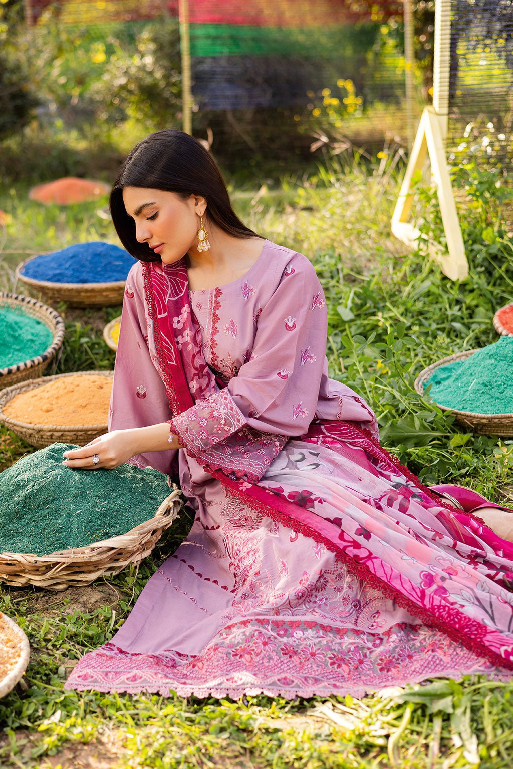 Ramsha | Riwayat Lawn Collection | Y-1209-Brand:Ramsha-Type:Ladies Clothes-Lilac-Lawn-House of Maryam- Buy in UK, USA