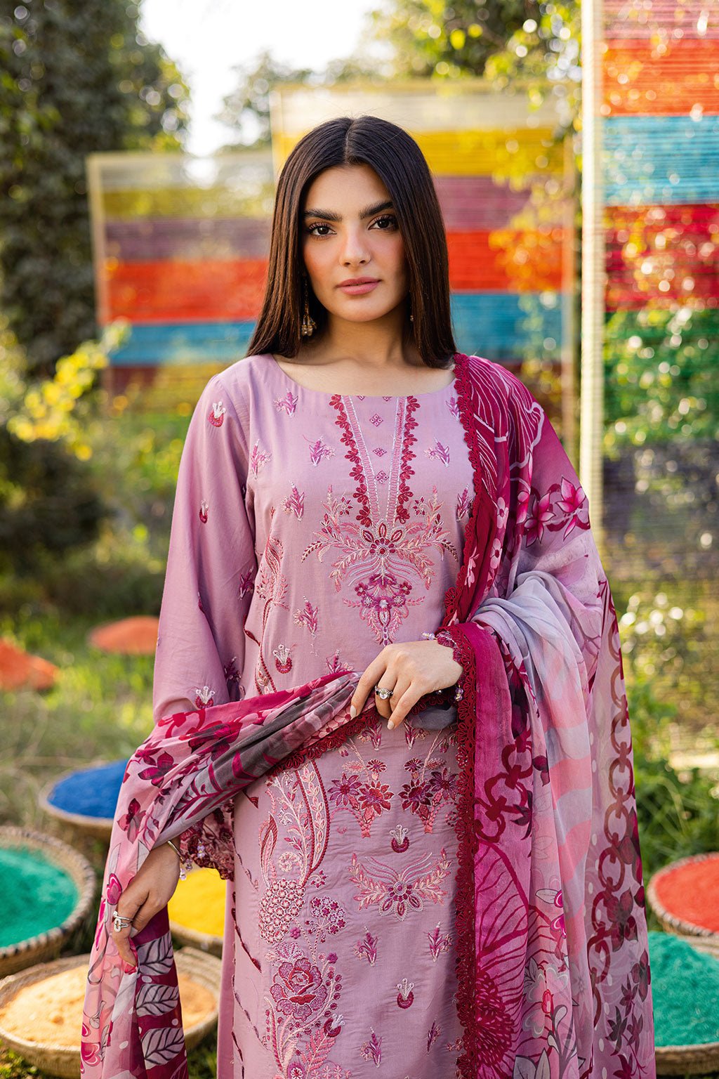 Ramsha | Riwayat Lawn Collection | Y-1209-Brand:Ramsha-Type:Ladies Clothes-Lilac-Lawn-House of Maryam- Buy in UK, USA