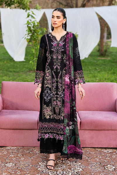 Ramsha | Riwayat Lawn Collection | Y-1302-Brand:Ramsha-Type:Ladies Clothes-Black-Lawn-House of Maryam- Buy in UK, USA