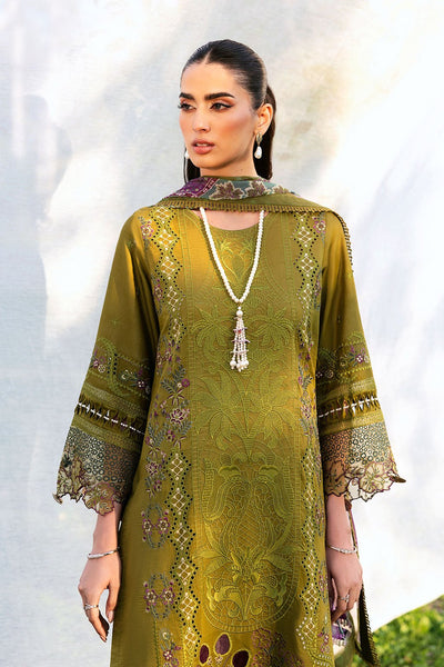 Ramsha | Riwayat Lawn Collection | Y-1303-Brand:Ramsha-Type:Ladies Clothes-Mehndi Green-Lawn-House of Maryam- Buy in UK, USA