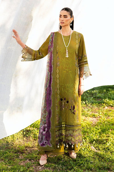 Ramsha | Riwayat Lawn Collection | Y-1303-Brand:Ramsha-Type:Ladies Clothes-Mehndi Green-Lawn-House of Maryam- Buy in UK, USA