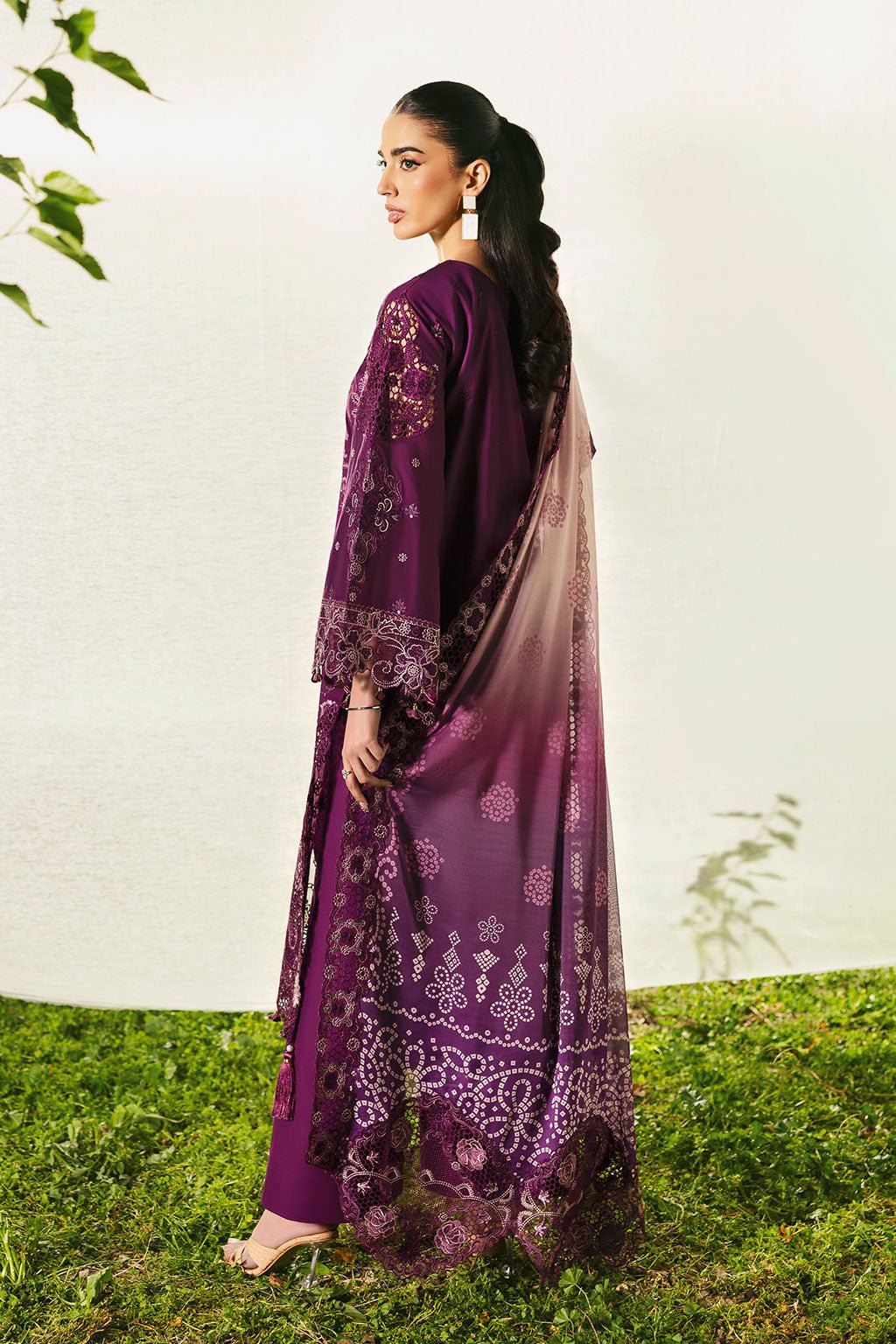 Ramsha | Riwayat Lawn Collection | Y-1305-Brand:Ramsha-Type:Ladies Clothes-Magenta-Lawn-House of Maryam- Buy in UK, USA