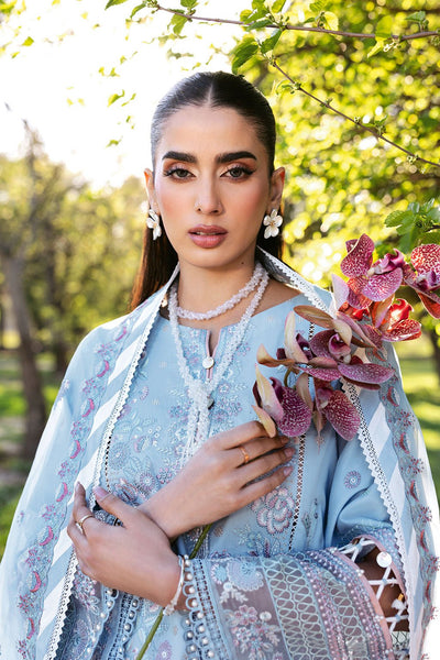 Ramsha | Riwayat Lawn Collection | Y-1306-Brand:Ramsha-Type:Ladies Clothes-Light Blue-Lawn-House of Maryam- Buy in UK, USA