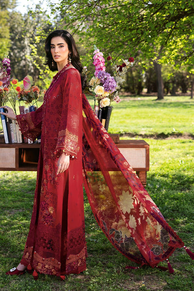Ramsha | Riwayat Lawn Collection | Y-1309-Brand:Ramsha-Type:Ladies Clothes-Haute Red-Lawn-House of Maryam- Buy in UK, USA