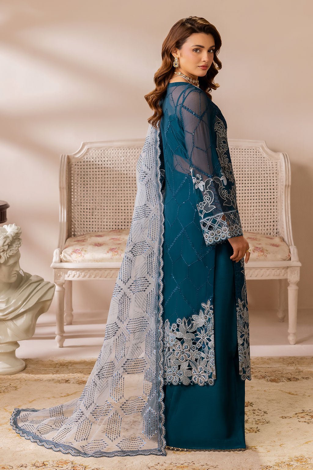 Ramsha | Satrangi 26 | ST-101-Brand:Ramsha-Type:Ladies Clothes-Zinc-Chiffon-House of Maryam- Buy in UK, USA