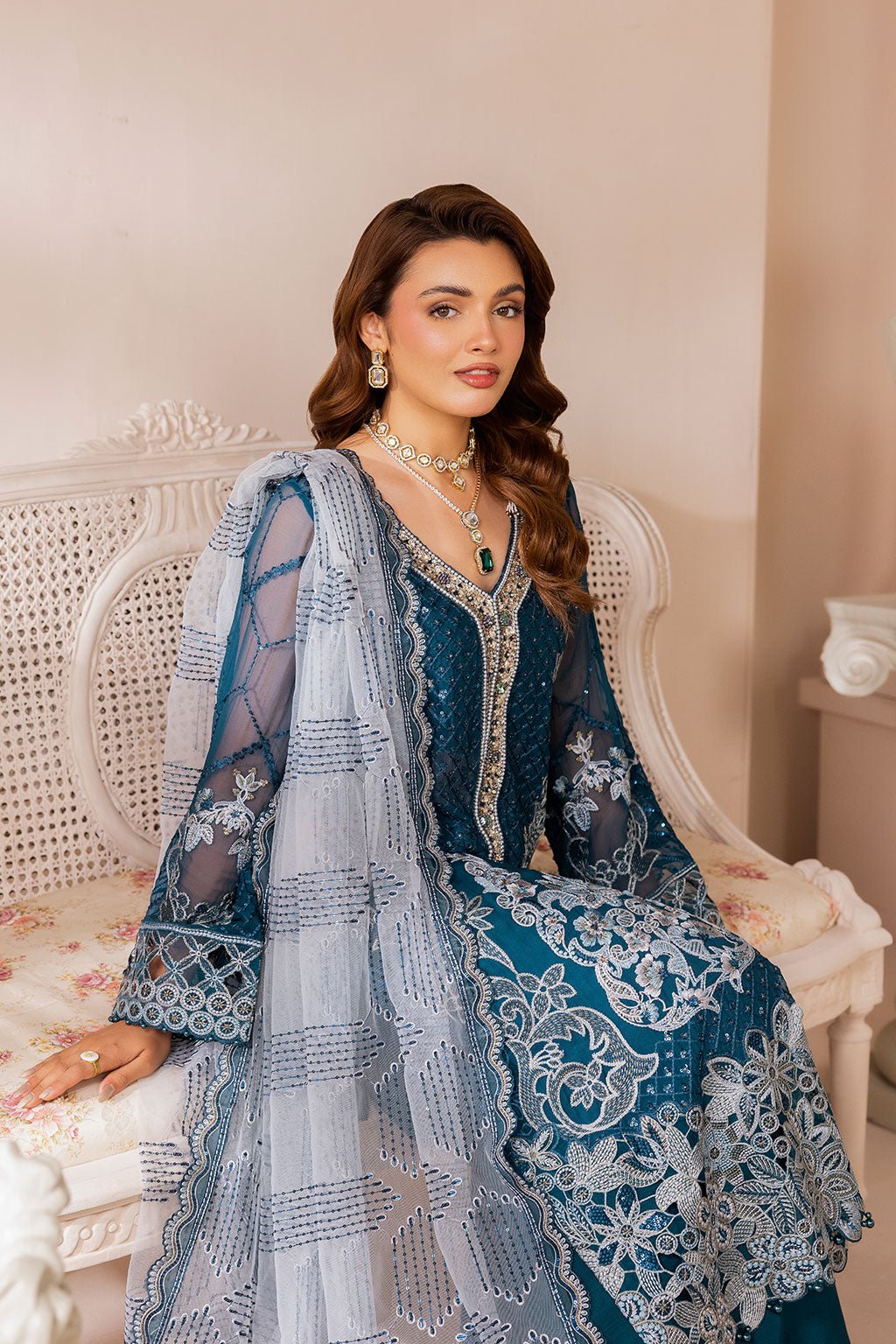 Ramsha | Satrangi 26 | ST-101-Brand:Ramsha-Type:Ladies Clothes-Zinc-Chiffon-House of Maryam- Buy in UK, USA