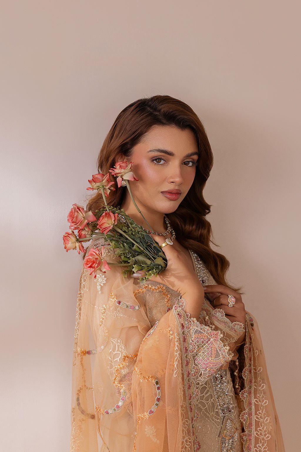 Ramsha | Satrangi 26 | ST-102-Brand:Ramsha-Type:Ladies Clothes-Pale Yellow-Chiffon-House of Maryam- Buy in UK, USA