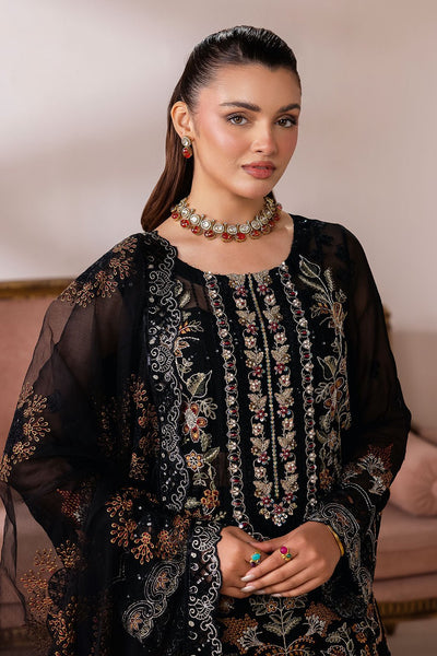 Ramsha | Satrangi 26 | ST-105-Brand:Ramsha-Type:Ladies Clothes-Black-Chiffon-House of Maryam- Buy in UK, USA