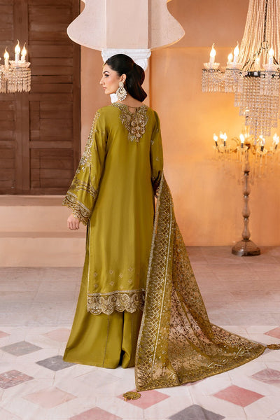 Ramsha | Shehnai Formals | SS-106-Brand:Ramsha-Type:Ladies Clothes-mendhi-Raw Silk-House of Maryam- Buy in UK, USA