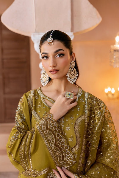 Ramsha | Shehnai Formals | SS-106-Brand:Ramsha-Type:Ladies Clothes-mendhi-Raw Silk-House of Maryam- Buy in UK, USA