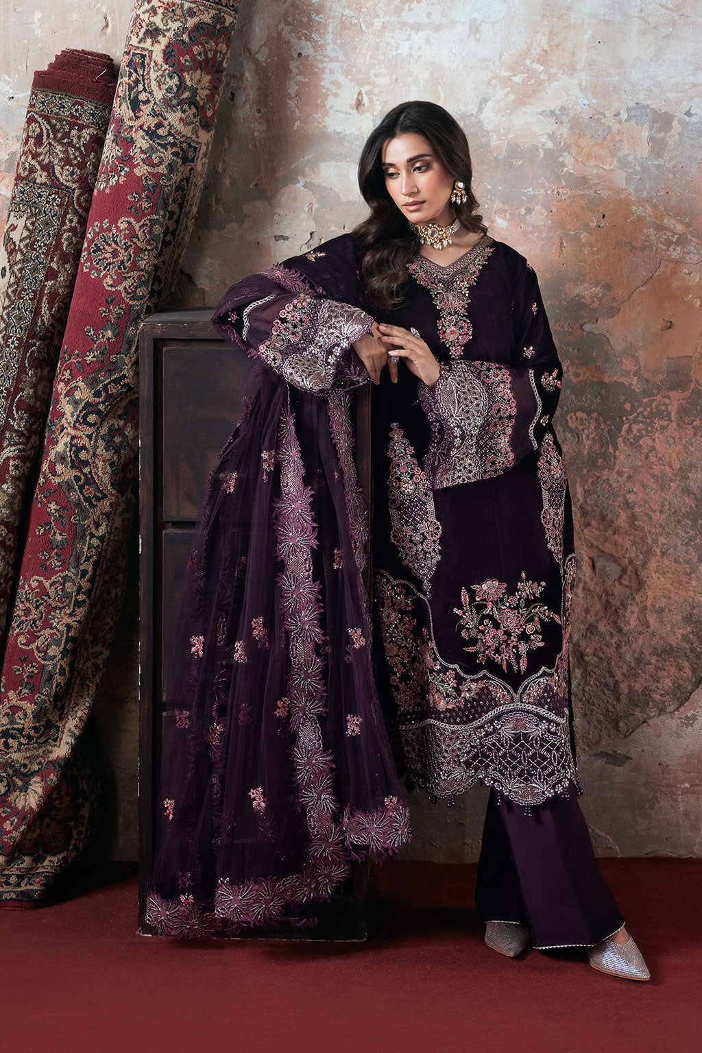 Ramsha | Velvet Collection | V-704, image 4