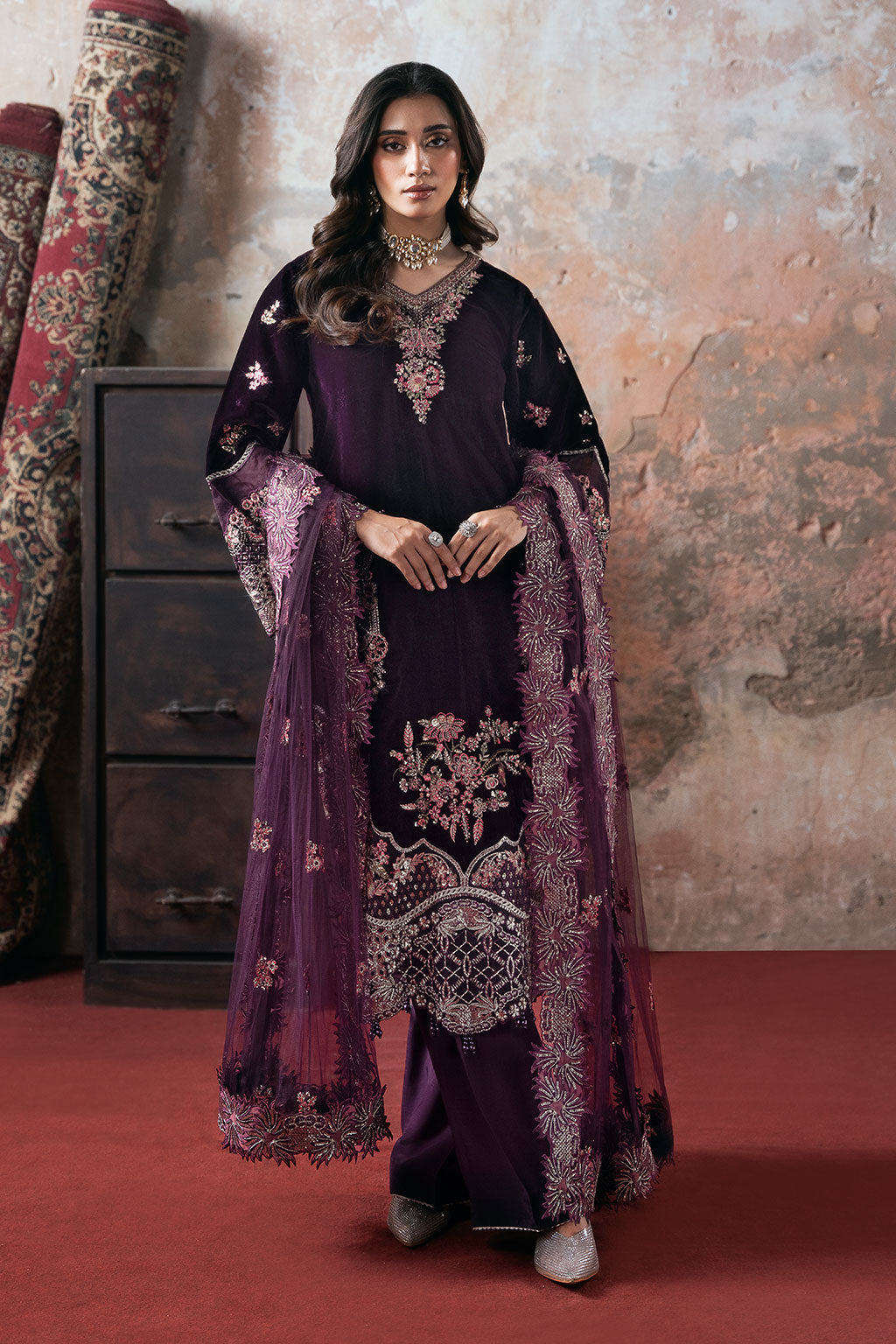 Ramsha | Velvet Collection | V-704, image 7
