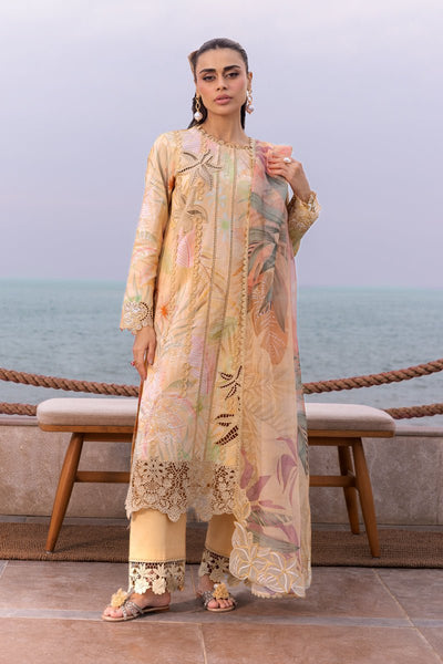 Rangrasiya | Carnation Luxury Festive Edit 25 | Ezra-Brand:Rangrasiya-Type:Ladies Clothes-Pale Yellow-Lawn-House of Maryam- Buy in UK, USA
