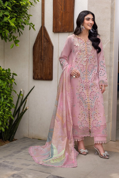 Rangrasiya | Carnation Luxury Festive Edit 25 | Irha-Brand:Rangrasiya-Type:Ladies Clothes-Pink-Lawn-House of Maryam- Buy in UK, USA