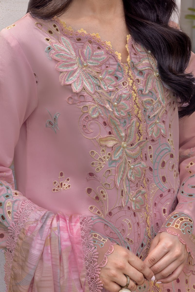 Rangrasiya | Carnation Luxury Festive Edit 25 | Irha-Brand:Rangrasiya-Type:Ladies Clothes-Pink-Lawn-House of Maryam- Buy in UK, USA