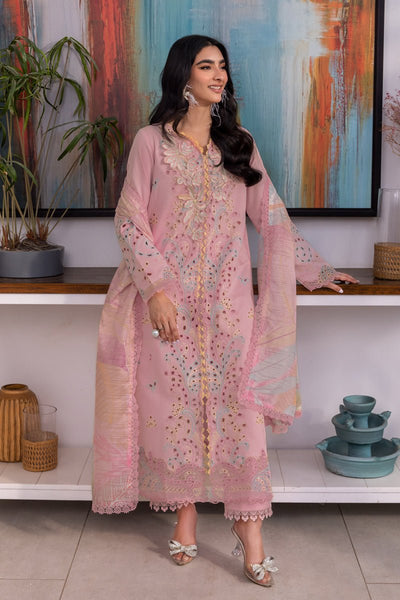 Rangrasiya | Carnation Luxury Festive Edit 25 | Irha-Brand:Rangrasiya-Type:Ladies Clothes-Pink-Lawn-House of Maryam- Buy in UK, USA