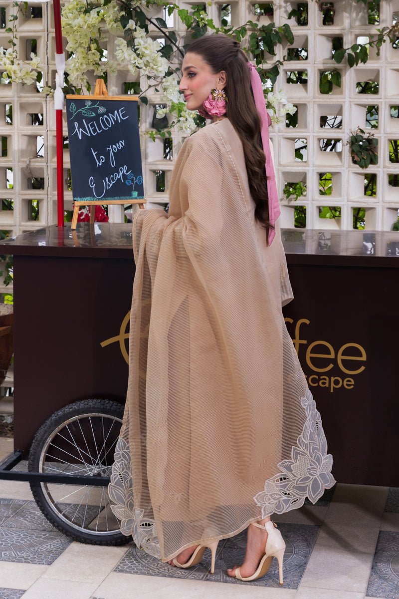 Rangrasiya | Carnation Luxury Festive Edit 25 | Kaia-Brand:Rangrasiya-Type:Ladies Clothes-Beige-Lawn-House of Maryam- Buy in UK, USA