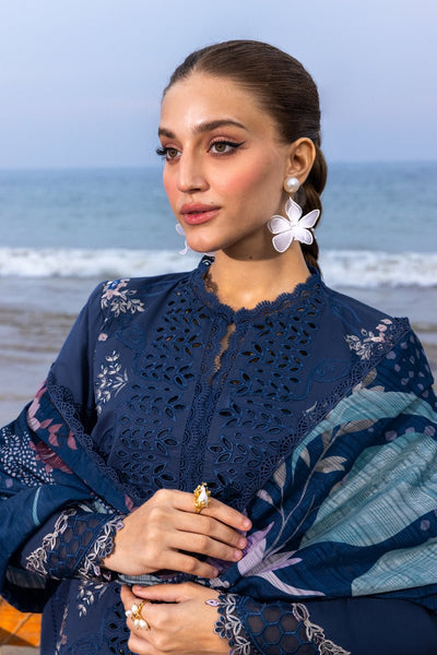 Rangrasiya | Carnation Luxury Festive Edit 25 | Keya-Brand:Rangrasiya-Type:Ladies Clothes-Dark Blue-Lawn-House of Maryam- Buy in UK, USA