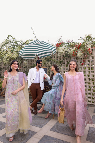 Rangrasiya | Carnation Luxury Festive Edit 25 | Lara-Brand:Rangrasiya-Type:Ladies Clothes-Lilac-Lawn-House of Maryam- Buy in UK, USA