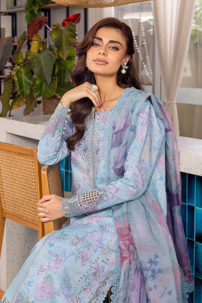 Rangrasiya | Carnation Luxury Festive Edit 25 | Leeza-Brand:Rangrasiya-Type:Ladies Clothes-Light Blue-Lawn-House of Maryam- Buy in UK, USA